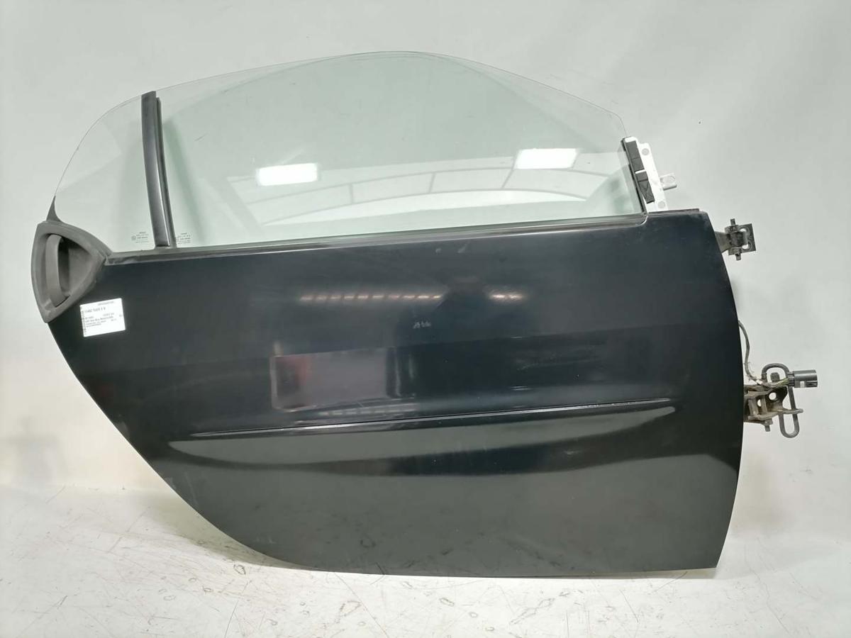 Smart ForTwo Coupe 450 original T&uuml;r rechts schwarz Rohbau BJ03